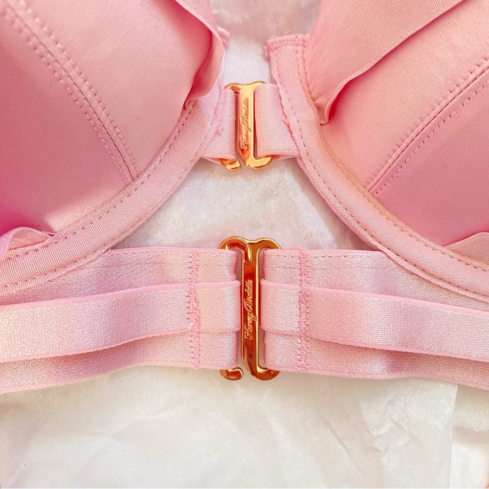 HONEY BIRDETTE blush pink bondage KUKORO push-up bra rose gold front closure - Picture 6 of 12